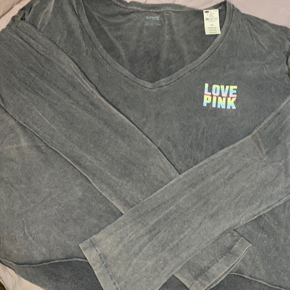 Victoria’s Secret M long sleeve oversized crop top